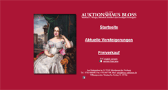 Desktop Screenshot of bloss-auktionen.de