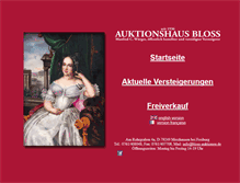 Tablet Screenshot of bloss-auktionen.de